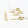 Jewelry Copper Ingot Buckle Electroplating Pearl Stick Buckle Necklace Bracelet Clip Diy Manual Connection Accessories