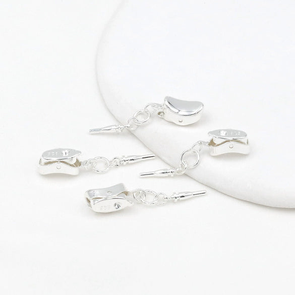 Jewelry Copper Ingot Buckle Electroplating Pearl Stick Buckle Necklace Bracelet Clip Diy Manual Connection Accessories
