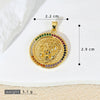 Jewelry Copper Inlaid With Zircon Animal Lion Tiger Leopard Cheetah Hollow Electroplated Pendant