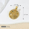 Jewelry Copper Inlaid With Zircon Animal Lion Tiger Leopard Cheetah Hollow Electroplated Pendant