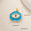 Jewelry Copper Inlaid Zircon Blue Eye Snake Love Pendant Bracelet Earrings