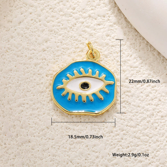Jewelry Copper Inlaid Zircon Blue Eye Snake Love Pendant Bracelet Earrings