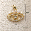 Jewelry Copper Inlaid Zircon Blue Eye Snake Love Pendant Bracelet Earrings