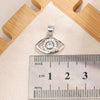 Jewelry Copper Inlaid Zircon Blue Eye Snake Love Pendant Bracelet Earrings