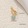 Jewelry Copper Inlaid Zircon Blue Eye Snake Love Pendant Bracelet Earrings