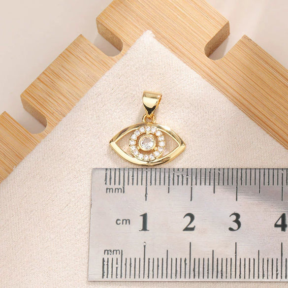 Jewelry Copper Inlaid Zircon Blue Eye Snake Love Pendant Bracelet Earrings