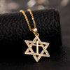 Jewelry Copper 14K Gold Plated Micro Inlaid Zircon Star Pendant Ochain Necklace For Male And Female With Natural Design Sense