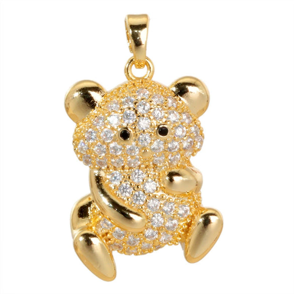 Jewelry Copper 18K Gold Plated Micropaved Animal Zodiac Pendant Necklace Bracelet Earrings For Women