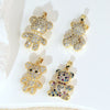 Jewelry Copper 18K Gold Plated Micropaved Animal Zodiac Pendant Necklace Bracelet Earrings For Women