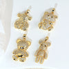 Jewelry Copper 18K Gold Plated Micropaved Animal Zodiac Pendant Necklace Bracelet Earrings For Women