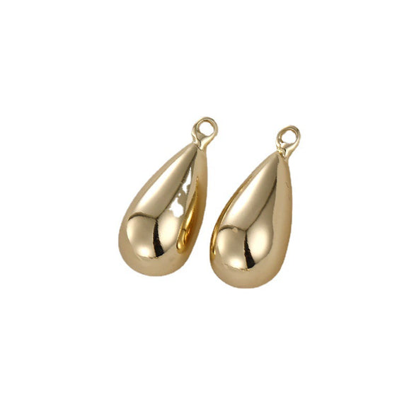 Jewelry Copper 14K Goldfilled Colorpreserving Dropshaped Teardrop Pendant Handmade Electroplating Accessories