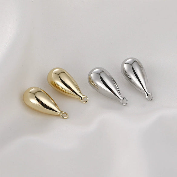 Jewelry Copper 14K Goldfilled Colorpreserving Dropshaped Teardrop Pendant Handmade Electroplating Accessories
