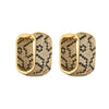 Jewelry Copper Light Luxury Geometric Leopard Snake Rectangular Earrings With Zircon For Women