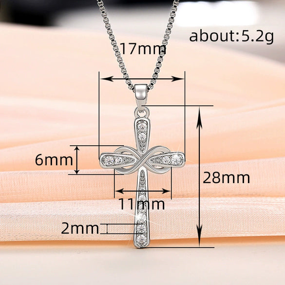 Jewelry Copper M?bius Strip Necklace Mixed Gem Inlay Inlaid Zircon With Geometric Letters Numbers Text For Women
