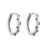 Jewelry Copper Microinlaid Colorful Zircon Geometric Elegant Women Earrings