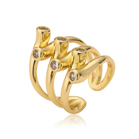 Jewelry Copper Microinlaid Heart Ring Women's Unisex