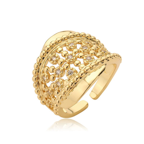 Jewelry Copper Microinlaid Heart Ring Women's Unisex