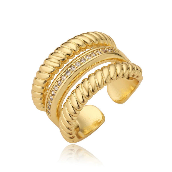 Jewelry Copper Microinlaid Heart Ring Women's Unisex