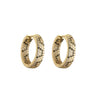 Jewelry Copper Microinlaid Zircon Leopard Geometric Pattern Electroplated Women's Earrings