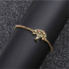 Jewelry Copper Microinlaid Zirconium Geometric Handmade Adjustable Bracelet Unisex
