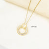 Jewelry Copper Microlay Geometric Zircon Necklace And Earrings Set Electroplating Women's Jewelry