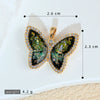 Jewelry Copper Micropaved Animal Zodiac Cartoon Style Butterfly Necklace Pendant