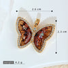 Jewelry Copper Micropaved Animal Zodiac Cartoon Style Butterfly Necklace Pendant