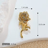 Jewelry Copper Minimalist Flower Style Electroplated Micropaved Zircon Necklace Pendant And Earrings For Women