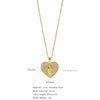 Jewelry Copper Mixed Gem Inlaid Zircon Geometric Electroplating Women's Titanium Steel Ochain Clavicle Necklace