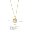 Jewelry Copper Mixed Gem Inlaid Zircon Geometric Electroplating Women's Titanium Steel Ochain Clavicle Necklace