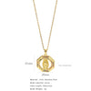 Jewelry Copper Mixed Gem Inlaid Zircon Geometric Electroplating Women's Titanium Steel Ochain Clavicle Necklace