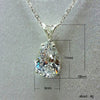 Jewelry Copper Mixed Gem Inlay Drop Pearshaped Zircon Pendant Ochain Necklace For Women