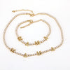Jewelry Copper Mixed Gemstone Setting Lovely Letters Numbers Text Style Clavicle Chain Necklace