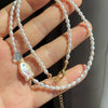 Jewelry Copper Natural Baroque Pearl Animal Zodiac Electroplating Pendant Necklace Earrings