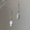 Jewelry Copper Natural Baroque Pearl Animal Zodiac Electroplating Pendant Necklace Earrings