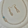 Jewelry Copper Natural Baroque Pearl Animal Zodiac Electroplating Pendant Necklace Earrings