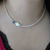 Jewelry Copper Natural Baroque Pearl Animal Zodiac Electroplating Pendant Necklace Earrings