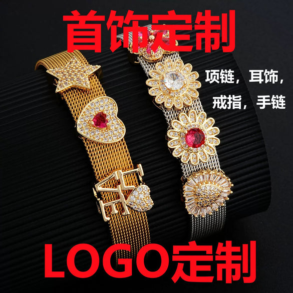 Jewelry Copper Natural Style Zircon Electroplating Bracelet Necklace Earrings