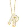 Jewelry Copper Necklace With Zircon Inlay And Letters Numbers Text Pattern Ochain For Women