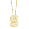 Jewelry Copper Necklace With Zircon Inlay And Letters Numbers Text Pattern Ochain For Women