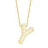 Jewelry Copper Necklace With Zircon Inlay And Letters Numbers Text Pattern Ochain For Women