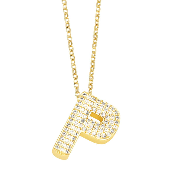 Jewelry Copper Necklace With Zircon Inlay And Letters Numbers Text Pattern Ochain For Women