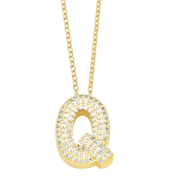 Jewelry Copper Necklace With Zircon Inlay And Letters Numbers Text Pattern Ochain For Women