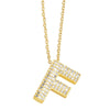 Jewelry Copper Necklace With Zircon Inlay And Letters Numbers Text Pattern Ochain For Women