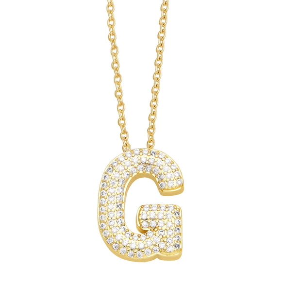 Jewelry Copper Necklace With Zircon Inlay And Letters Numbers Text Pattern Ochain For Women
