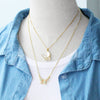 Jewelry Copper Ochain Butterfly Dripping Oil Insect Style Necklace