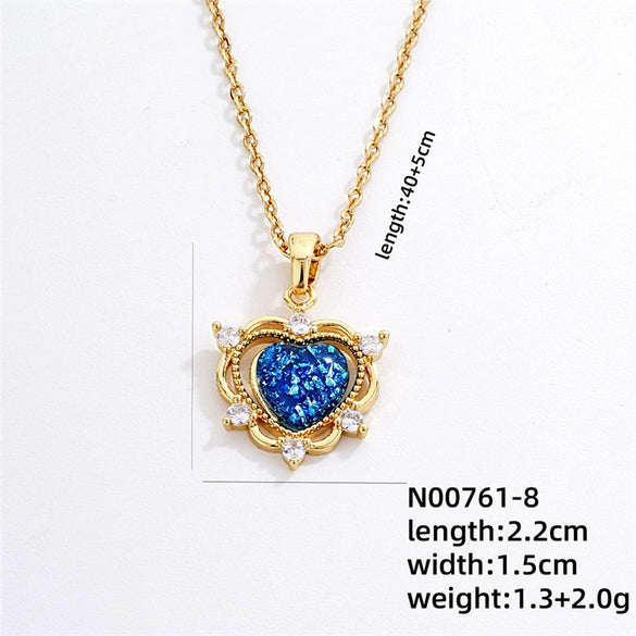 Jewelry Copper Ochain Necklace Women's Light Luxury Titanium Steel Electroplating Design