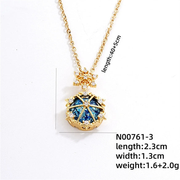 Jewelry Copper Ochain Necklace Women's Light Luxury Titanium Steel Electroplating Design