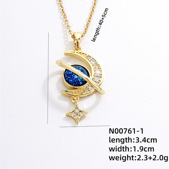 Jewelry Copper Ochain Necklace Women's Light Luxury Titanium Steel Electroplating Design