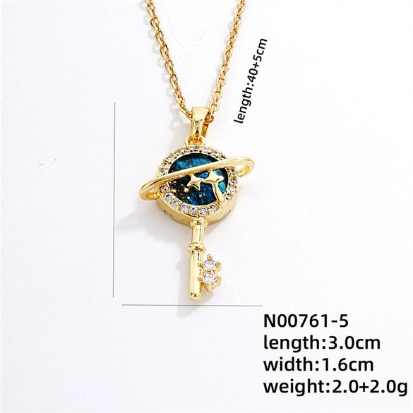 Jewelry Copper Ochain Necklace Women's Light Luxury Titanium Steel Electroplating Design